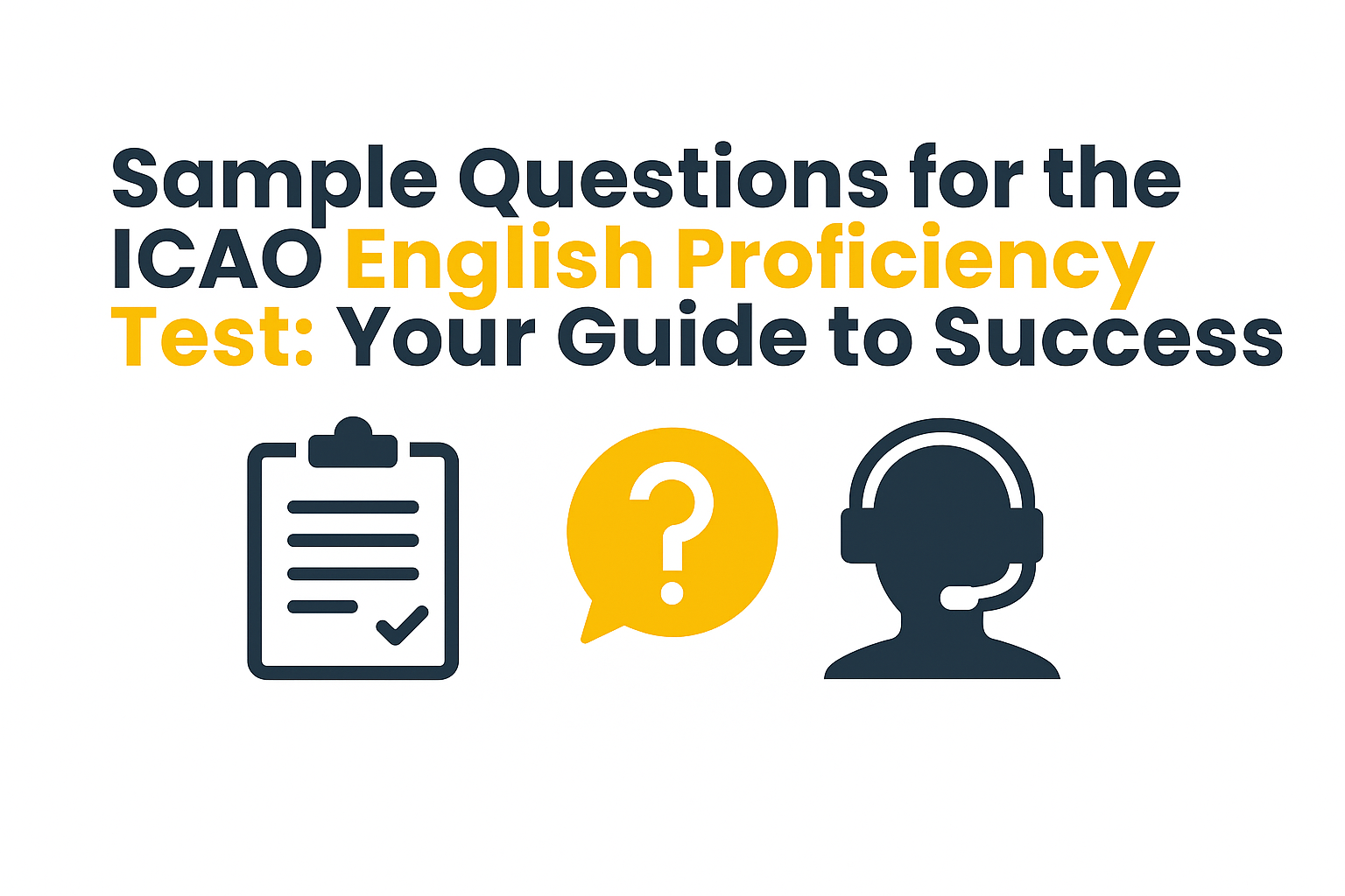 Sample Questions for the ICAO English Proficiency Test: Your Guide to Success